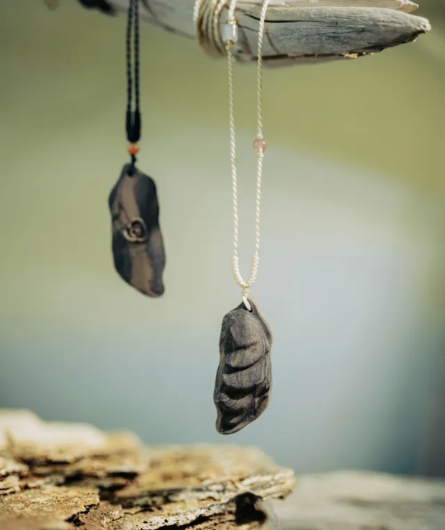Terraced Field Necklace – Dual Incense Pendant (Minimal Edition) - Mixed · Dual Blend · Basic · Necklace · 46–66cm