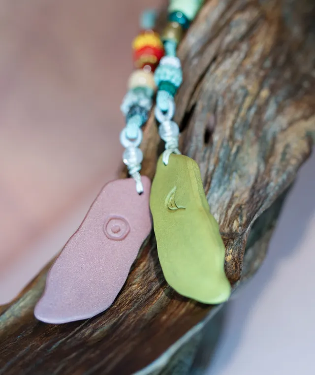 Dual Pendant Necklace – Bird & Terraced Incense Balance Pendant - Dual Tone · Dual Blend · Dual Pendant · Necklace · 80cm