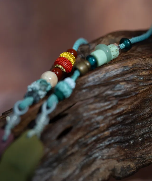 Dual Pendant Necklace – Bird & Terraced Incense Balance Pendant - Dual Tone · Dual Blend · Dual Pendant · Necklace · 80cm