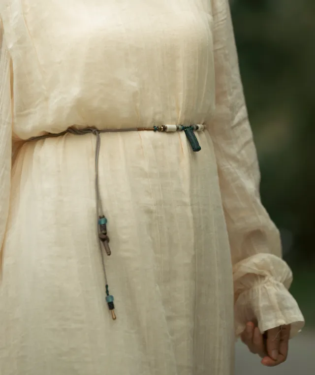 Adjustable Necklace – Blue Medicine Incense Pendant with Dual Balance Structure - Blue · Blue Medicine · Small · Necklace · 30–90cm