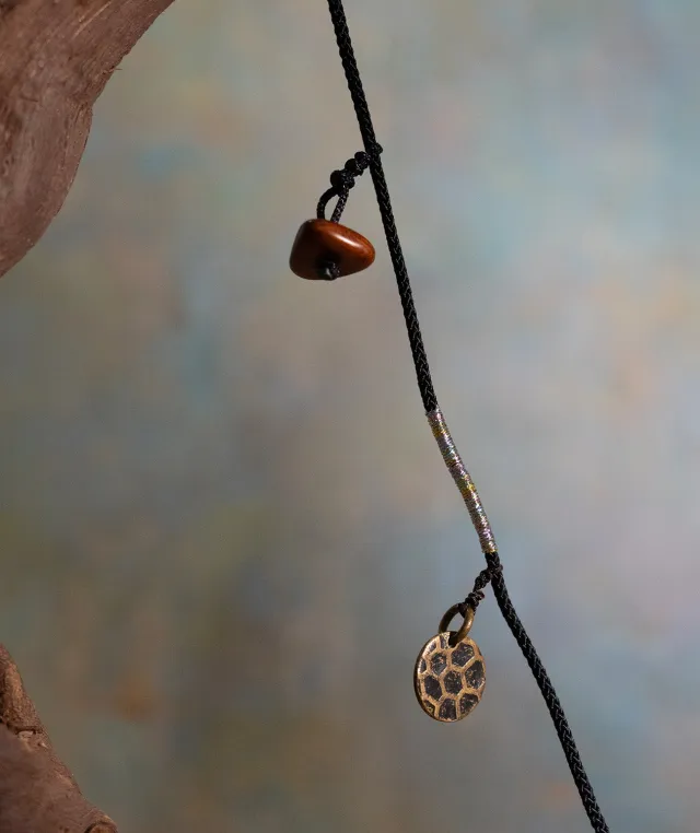 Adjustable Necklace – Mixed Incense Bead Pendant with Multi-Symbolic Structure - Mixed · Dual Blend · Composite · Necklace · 36–60cm